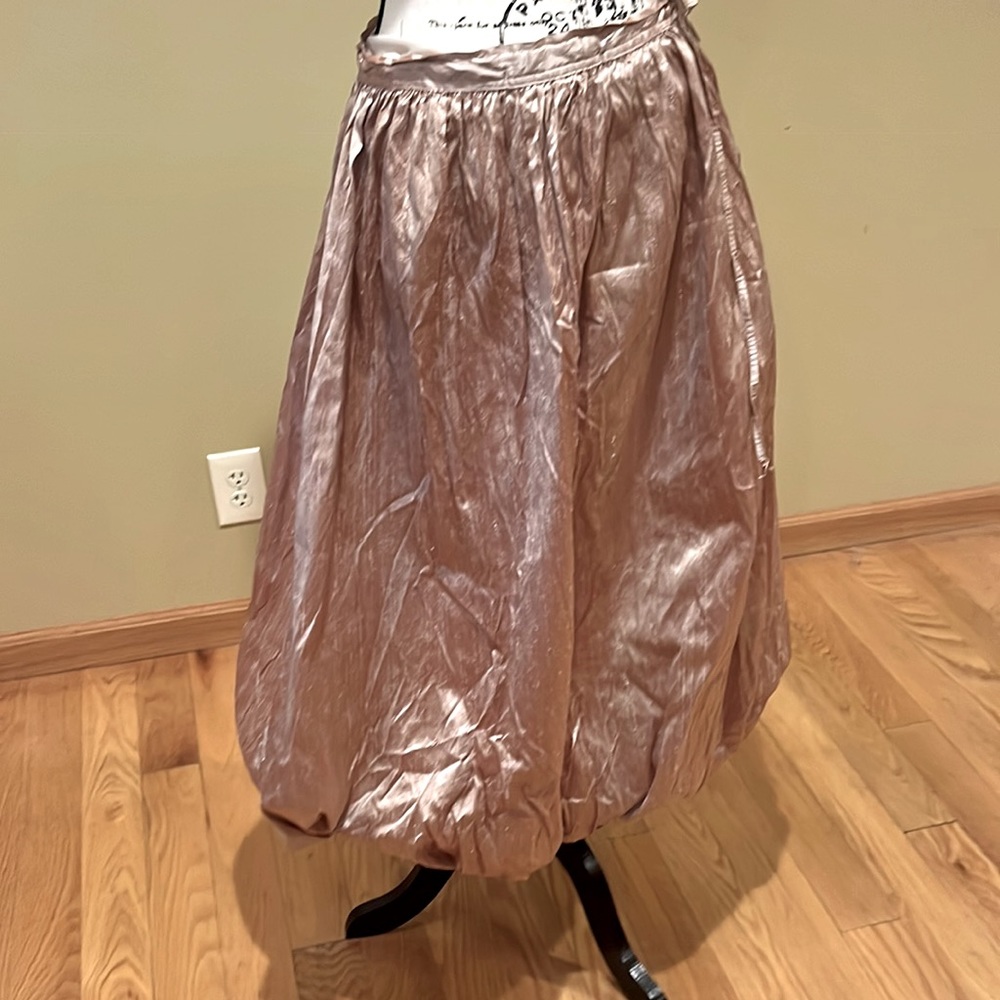 Soft Surroundings gold skirt sized PS